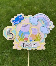 Peppa pig cake topper - cake, 3d