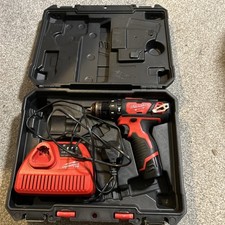 Milwaukee M12 BPD  Cordless Hammer Drill - body battery 2Ah charger case 