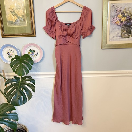 Rose pink maxi dress medium - pink,