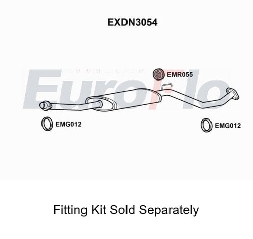 Rear muffler silencer insert - muffler,