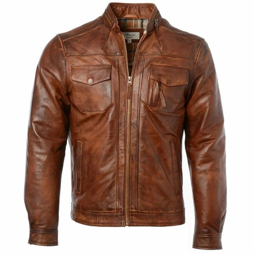 Men tan brown cafe racer - tan,