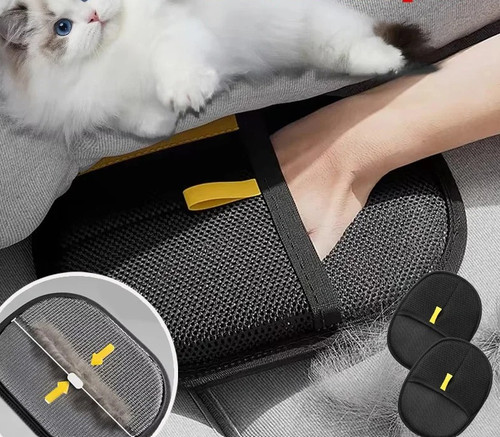 2pcs pet hair removal gloves - 2pcs,