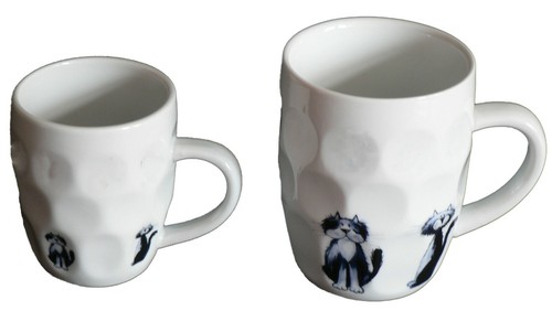 Cats design ceramic dimple
