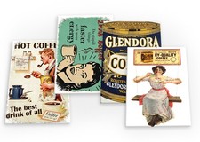 Coffee Vintage 4 X Fridge