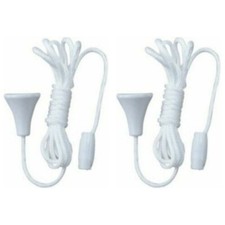 2 X  Replace Bathroom Light Pull Cord Switch String Spare Ceiling Shower Acorn