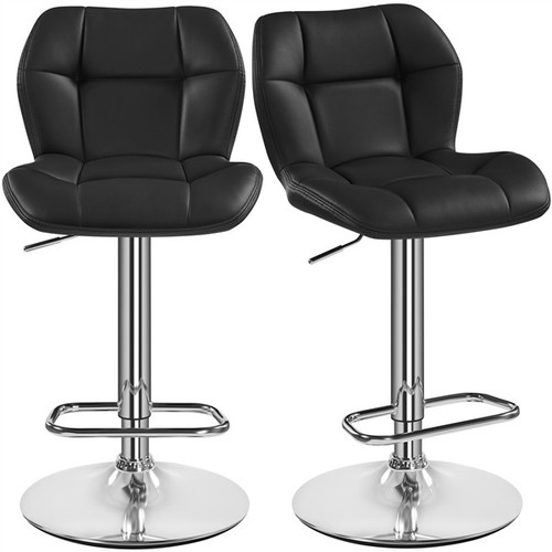 2pcs bar stool leather - pu,