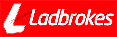 Ladbrokes sticker laptop - sticker, man