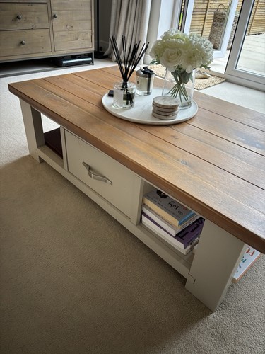 Solid oak coffee table - solid,