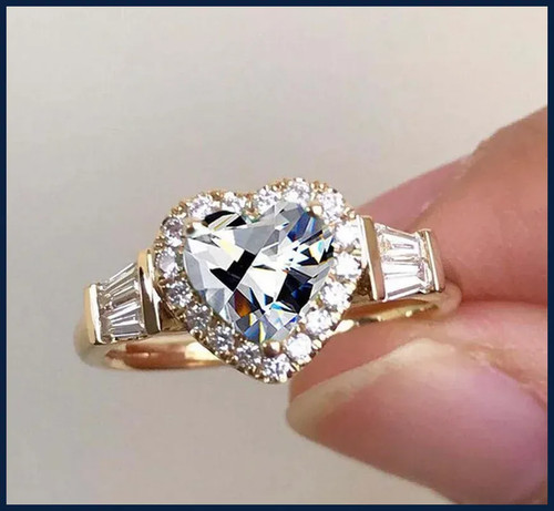Elegant noble gold color heart - noble,