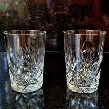 2 Star of Edinburgh Whisky Glasses, perfect condition, 5oz/ 150ml