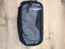 Jeff Banks Hand Bag Handbag Black Leather Organizer Wallet clutch bag 