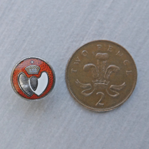 Silver enamel blood donor - silver/enamel, donor's