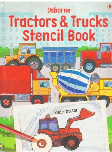 Tractors stencil book - tractors,