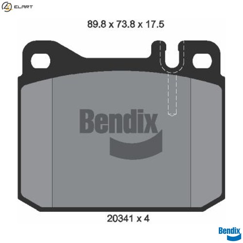 Brake pad set disc - pad,