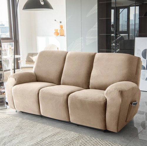 Stretch velvet recliner chair - velvet,