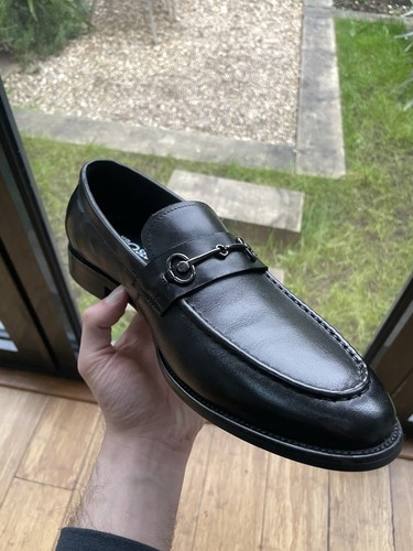 Black penny loafers xposed - black,