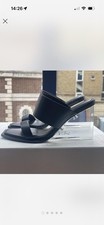 Alexander Mcqueen Plexi And Leather Mule Runway Sandals Rrp £790