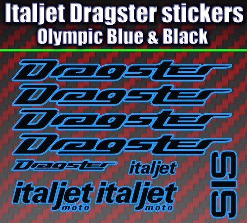 Italjet dragster decals - italjet,