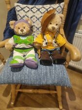 BAB Build-a-Bear Toy Story Buzz Lightyear & Woody Teddy Bears 