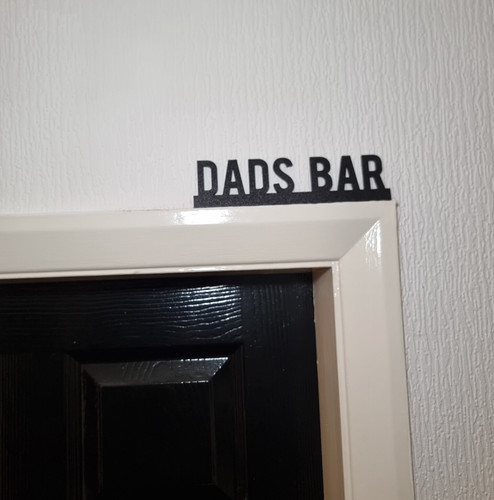 Dads bar door topper - bar,