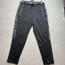 Spyder Active Trousers Men M L Pro-Web Tech Lounge Track Pants Zip Pocket Jogger