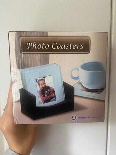 Glass photo coasters new - glass, and