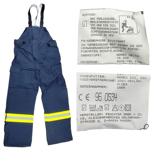 Wet firefighter trousers - wet,