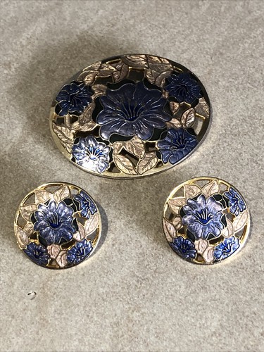 Vintage fish crown blue - &,