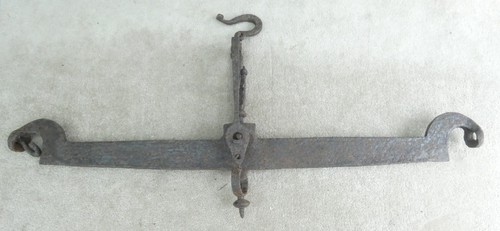 Vintage hand forged - iron, beam