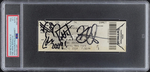 2009 metallica fully signed - metallica,