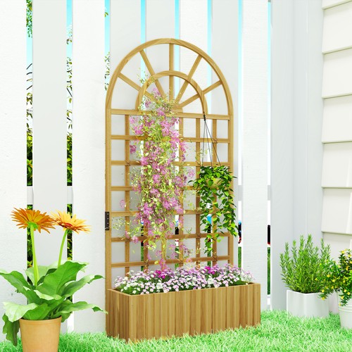 Wooden raised planter - planter, with