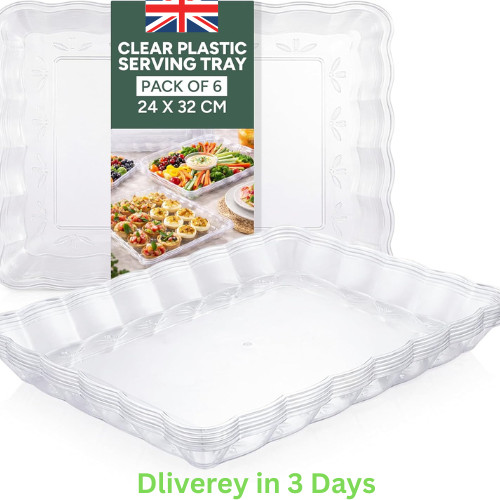 Reusable serving trays clear - serving,