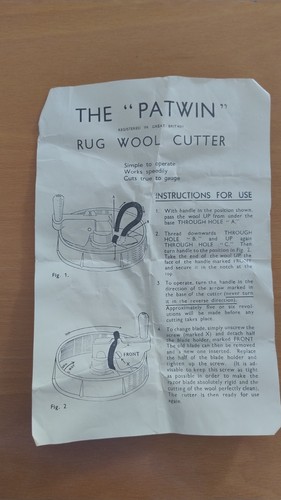 Vintage rug making tool - making, set