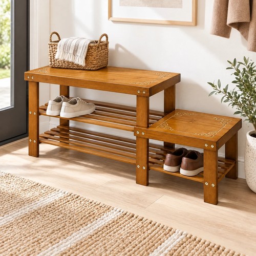 Shoe rack tier - rack, bench