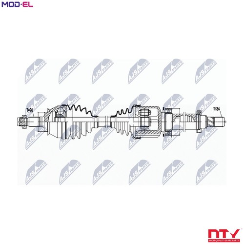 Drive shaft npw 158 - shaft, for