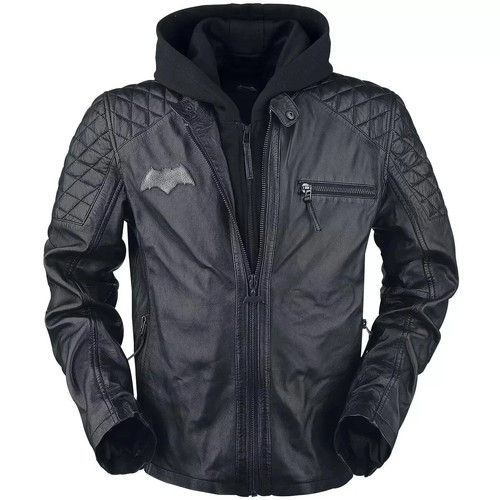 Batman distressed logo biker - batman,