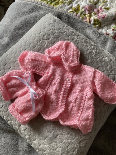 Hand knitted dolls clothes - hand,