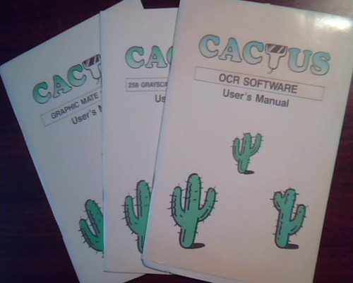 Cactus ocr software user - cactus, user's