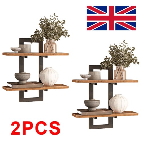 Set floating shelves wood - 2,