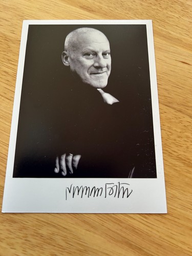 Norman foster signed photo - norman,