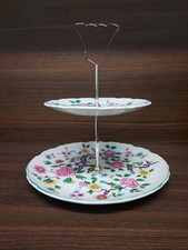 Old Foley Chinese Jade Cake Stand 