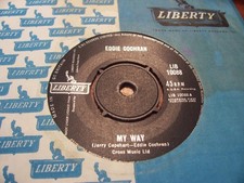 Eddie Cochran "My Way bw Rock 'N' Roll Blues" EX Liberty LIB 10088 from 1962