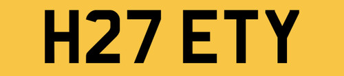 Hetty private reg number plate - hetty,