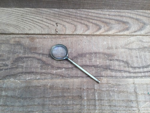 Vintage small magnifying glass - vintage,