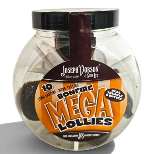 Bonfire toffee lollies - lollies, jar
