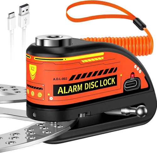 Motorbike alarm disc - motorbike, lock