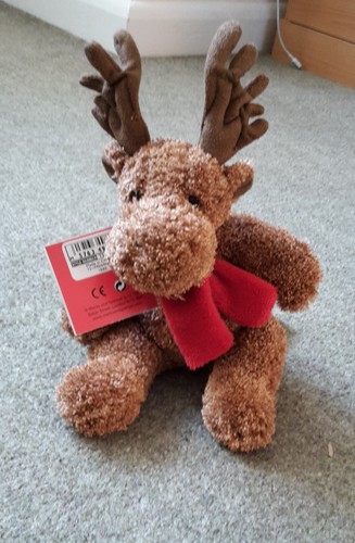 Chocolate moose soft toy - moose",