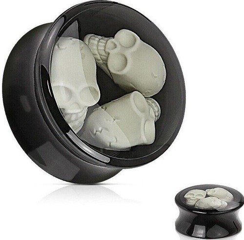 New encased skull - new, ear