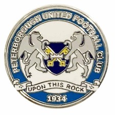 New Peterborough United Crest Pin Badge, Peterborough Fans Souvenir Pin Badge