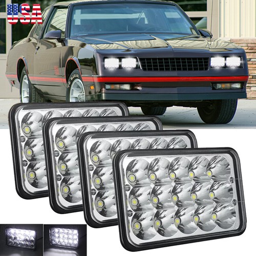 4pcs 4x6 led headlights lo - 4pcs,